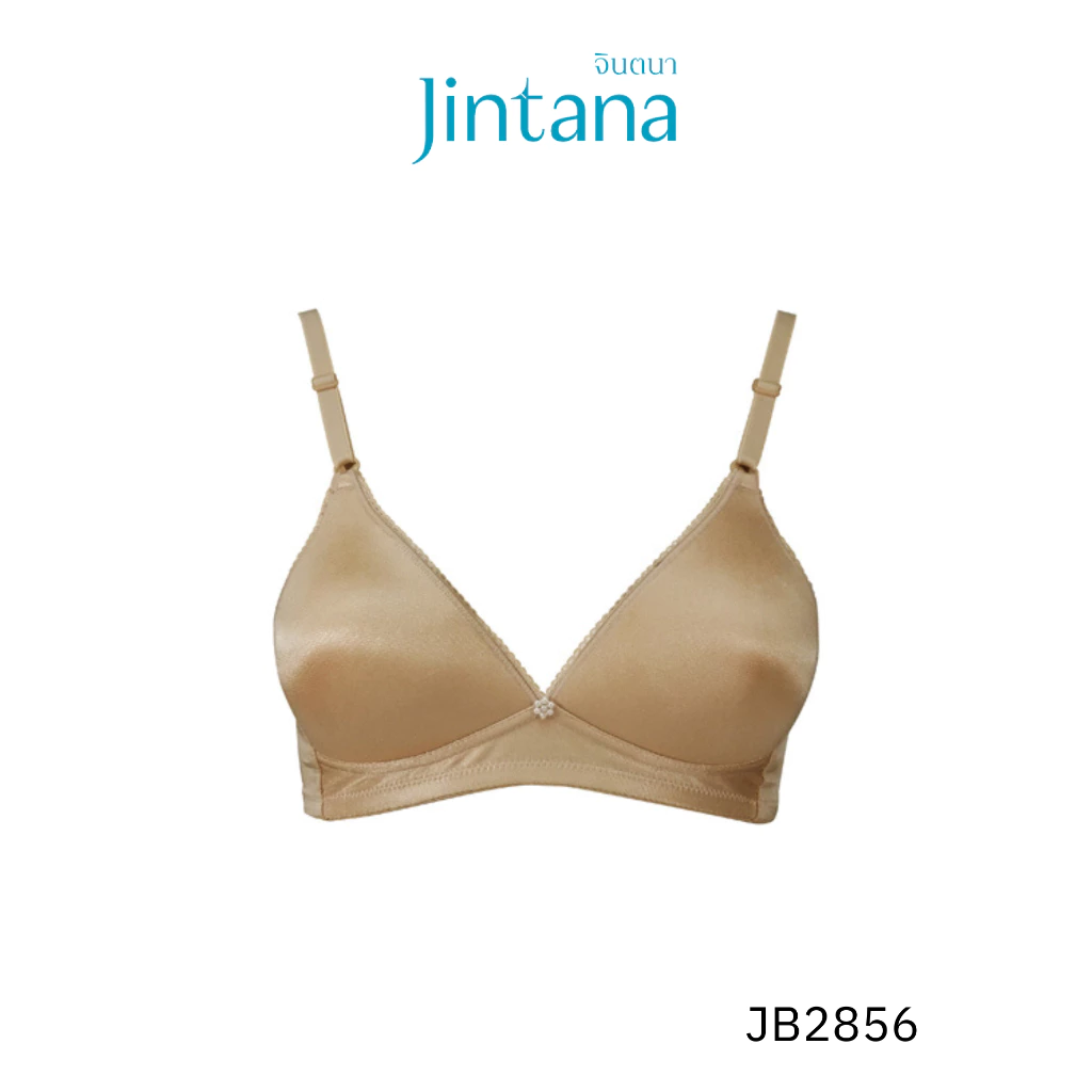 Jintana เสื้อชั้นใน จินตนา รุ่น Basic รหัส JB2856 (ไม่มีโครง) สีเบจ เสื้อในไม่มีโครง เก็บกระชับ ใส่สบาย