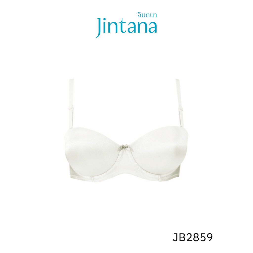 Jintana เสื้อชั้นใน จินตนา รุ่น Basic รหัส JB2859 (มีโครง) สีขาว เสื้อในกระชับ ลายลูกไม้ ใส่สบาย
