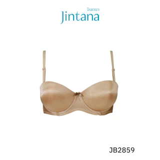 Jintana เสื้อชั้นใน จินตนา รุ่น Basic รหัส JB2859 (มีโครง) สีเบจ ทรงครึ่งคัพ เต้าเรียบ เสื้อในเก็บกระชับ ระบายอากาศ