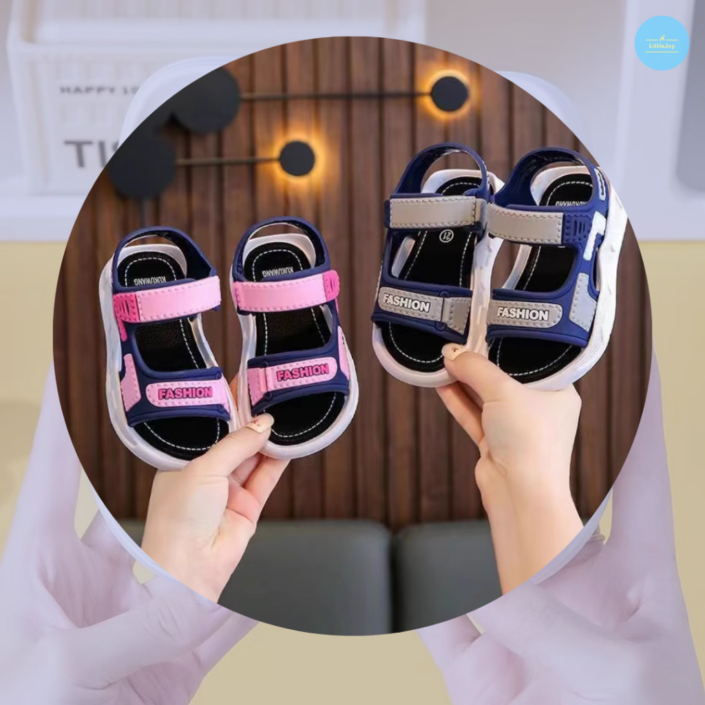 รองเท้ารัดส้นเด็กใส่ได้ทั้งเด็กผู้หญิงและผู้ชาย พื้นกันลื่น น้ำหนักเบา ใส่สบาย