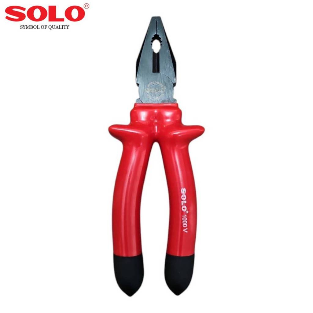 Solo No.9108-8" คีมหุ้มฉนวนกันไฟฟ้าโซโล ปากจระเข้