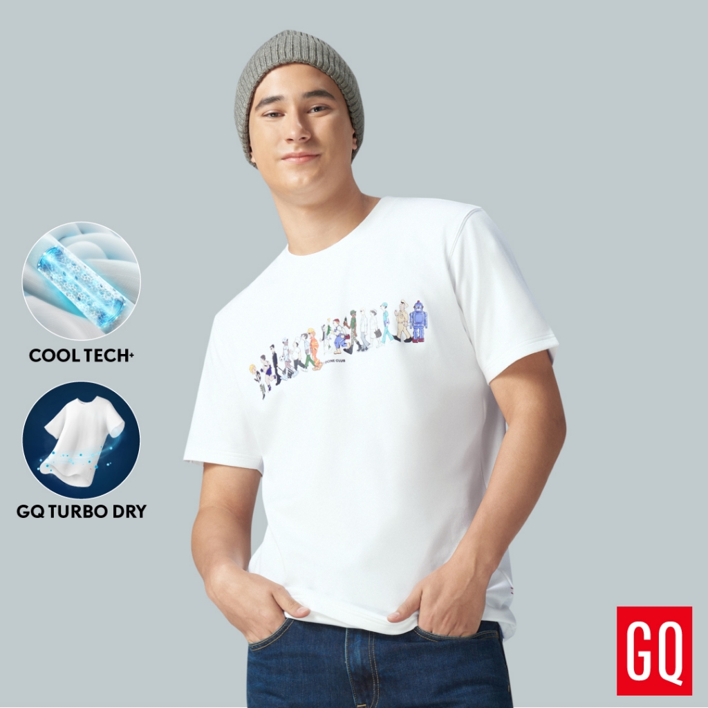 GQ Cool Tech™ T-shirt Print เสื้อยืดคอกลมผ้าเย็นทั้งตัวสกรีนลายพิเศษ (มีทรง Over