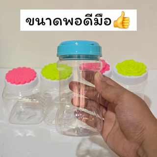 ✨ กระปุกใส ฝาเกลียว พลาสติกเกรด A กระปุกใส่อาหาร โหลพลาสติกใส 340-430 ml มีหลายแบบให้เลือก