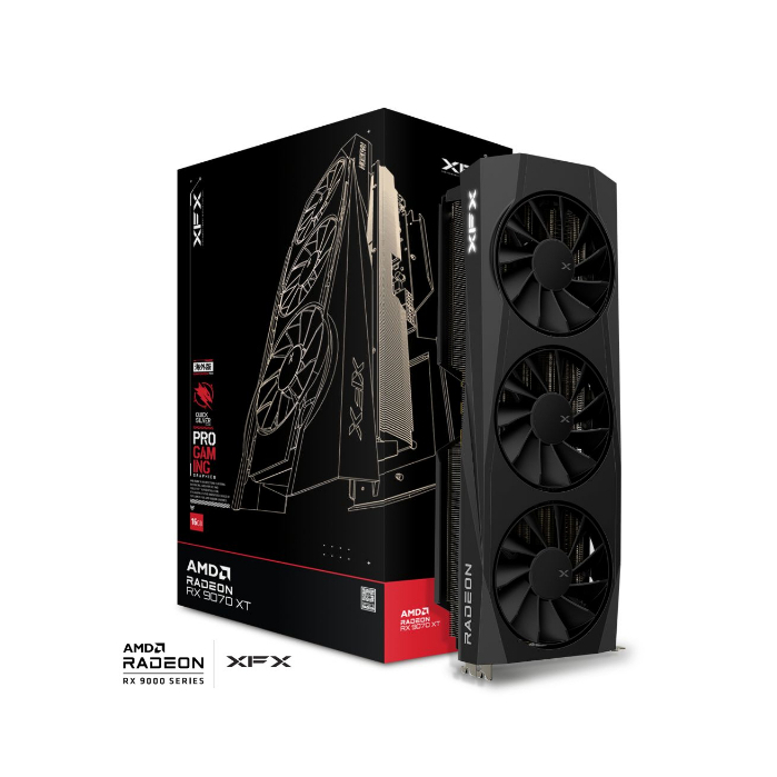 XFX Quicksilver AMD Radeon RX 9070XT Gaming Edition (RX-97TQICKB9)