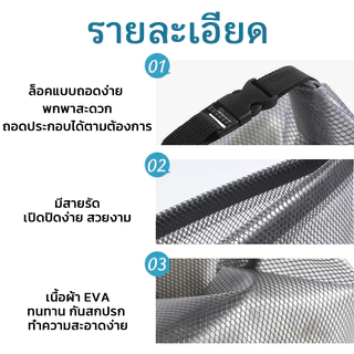 ถุงกันน้ำ ฟิตเนส ท่องเที่ยวกลางแจ้ง กระเป๋าแต่งหน้าพกพา กระเป๋าเล่นน้ำอเนกประสงค์ กันน้ำได้ดี กระเป๋าโท้ทแบบใสขนาดใหญ่