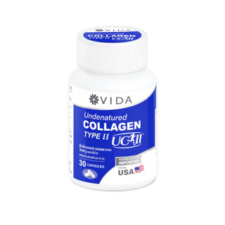 วีด้า คอลลาเจน UC2 อเมริกา ข้อเข่า เอ็น กระดูก 30 แคปซูล Vida Collagen Type2 from USA 30 Capsules