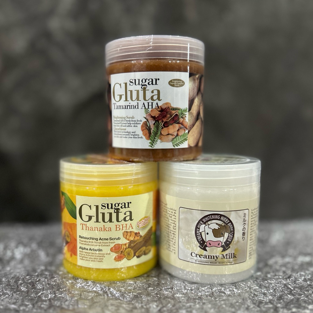 Sugar Gluta Scrub Tamarind AHA  700g สครับผิวขาว สครับมะขาม
