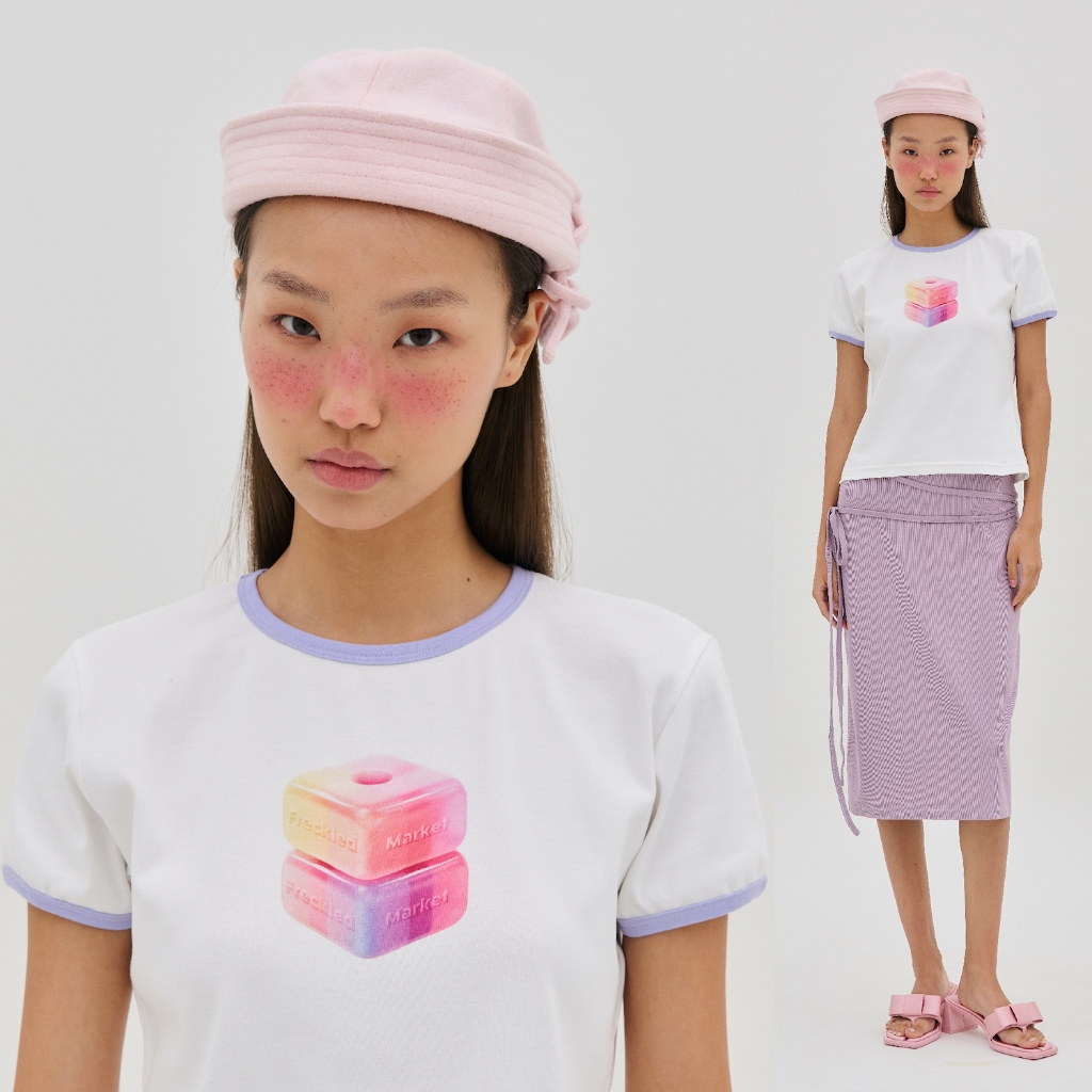 The Freckled Market - FKM Jelly Ringer Tee เสื้อยืดพิมพ์ลาย