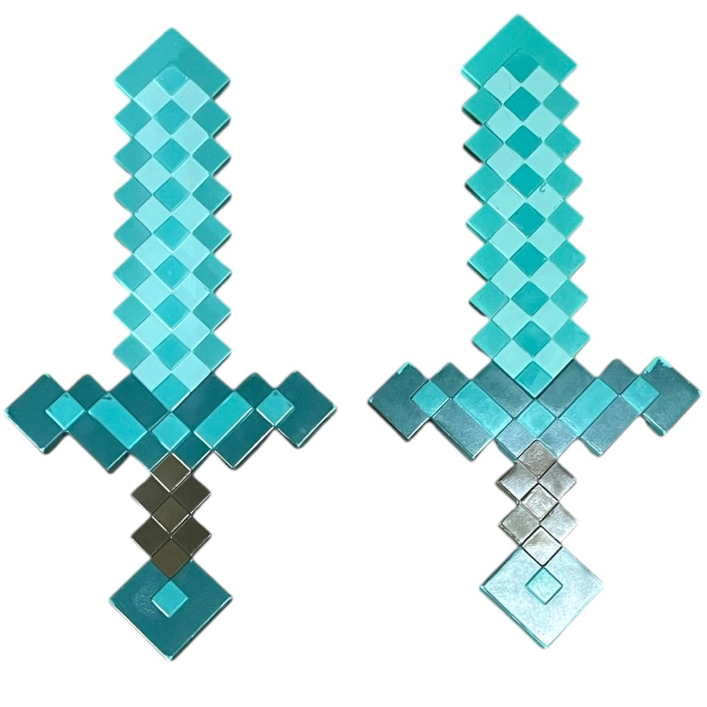 Minecraft Kids Play Foam Diamond Toy Sword แท้2อัน