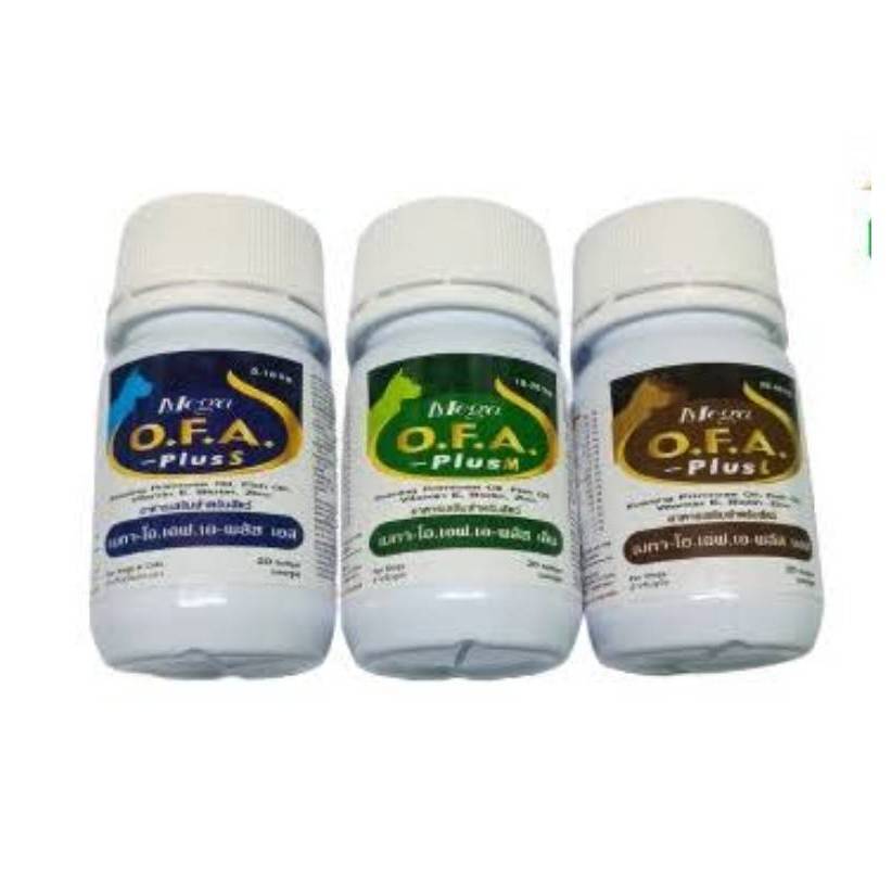 Mega O.F.A. Plus  อาหารเสริมเพื่อบำรุงขนและผิวหนัง สำหรับสุนัขและแมว