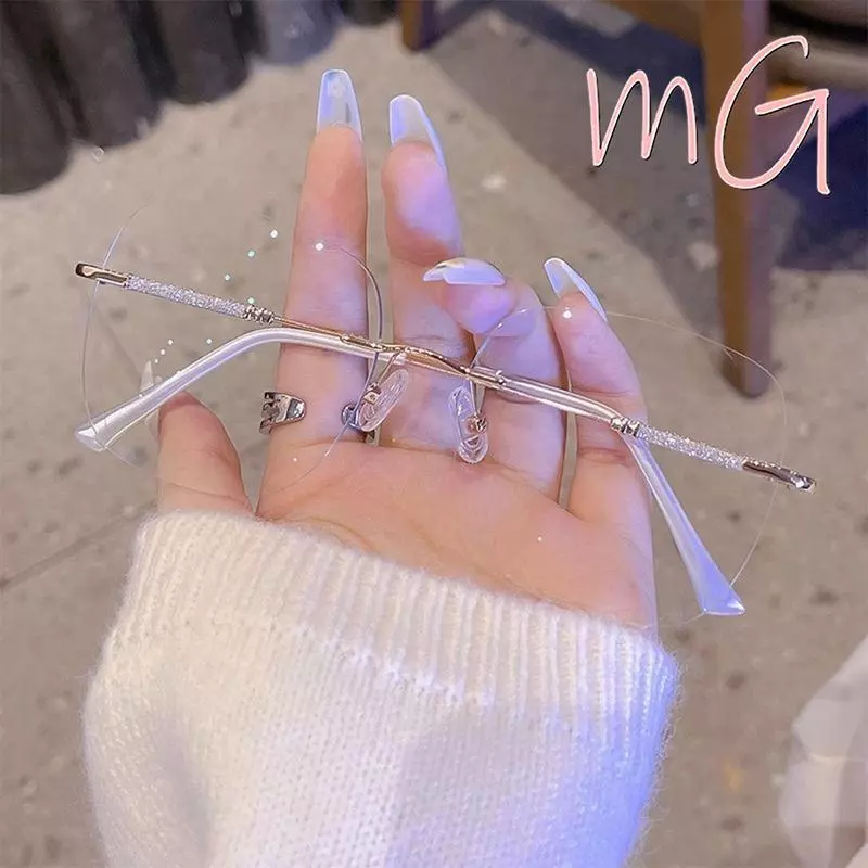 [ส่งจากกทม] My Girl แว่นสายตาสั้น-50°ถึง-400° กรองแสง ไร้กรอบ สายตายาว+50°ถึง+400° คุณภาพสูง