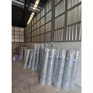 ASV ลวดตาข่ายถัก ชุบกัลวาไนท์ #12 / ขนาดตา 2 นิ้ว (2x1/4") (ตาทั่วไป) / 1.5 x 10 เมตร (สูง x ยาว)