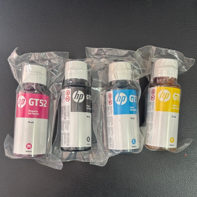 หมึกเติม HP GT-53 Bk HP GT-51 Bk GT52 C M Y ของแท้ไม่มีกล่อง
