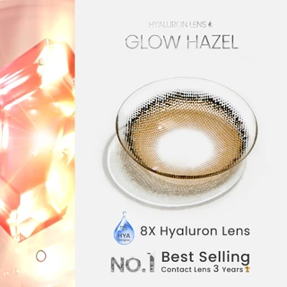 [ ซื้อ2คู่ถูกกว่า ] GLAMเลนส์รางวัล Best Seller3ปีซ้อน🏆รุ่นGlow Hazel เลนส์ไฮยาลูรอน สำหรับคนตาแห้ง
