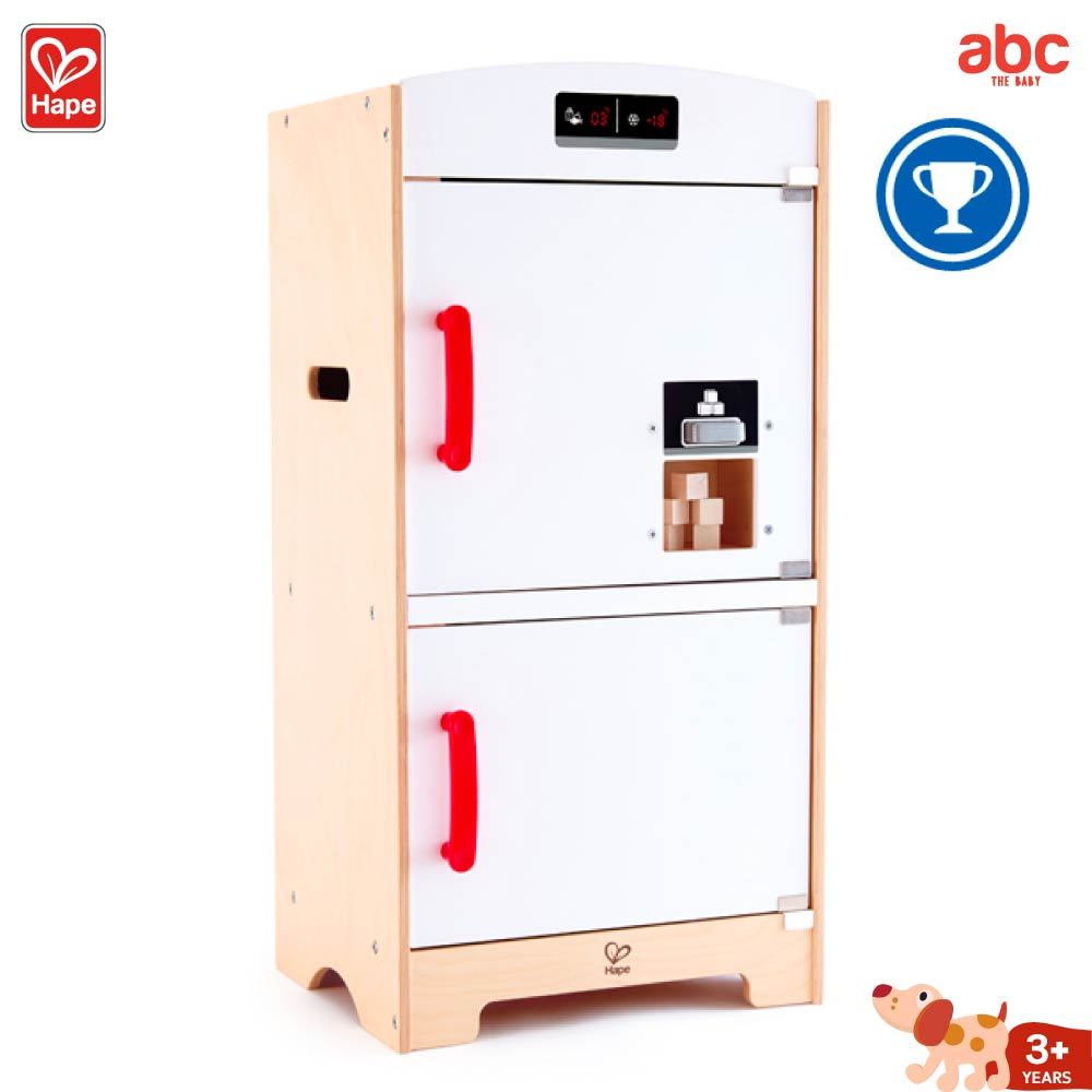 Hape لعبة خشبية ثلاجة أطفال White Fridge-Freezer لتنمية المهارات للأطفال من 3 سنوات فما فوق صورة 6
