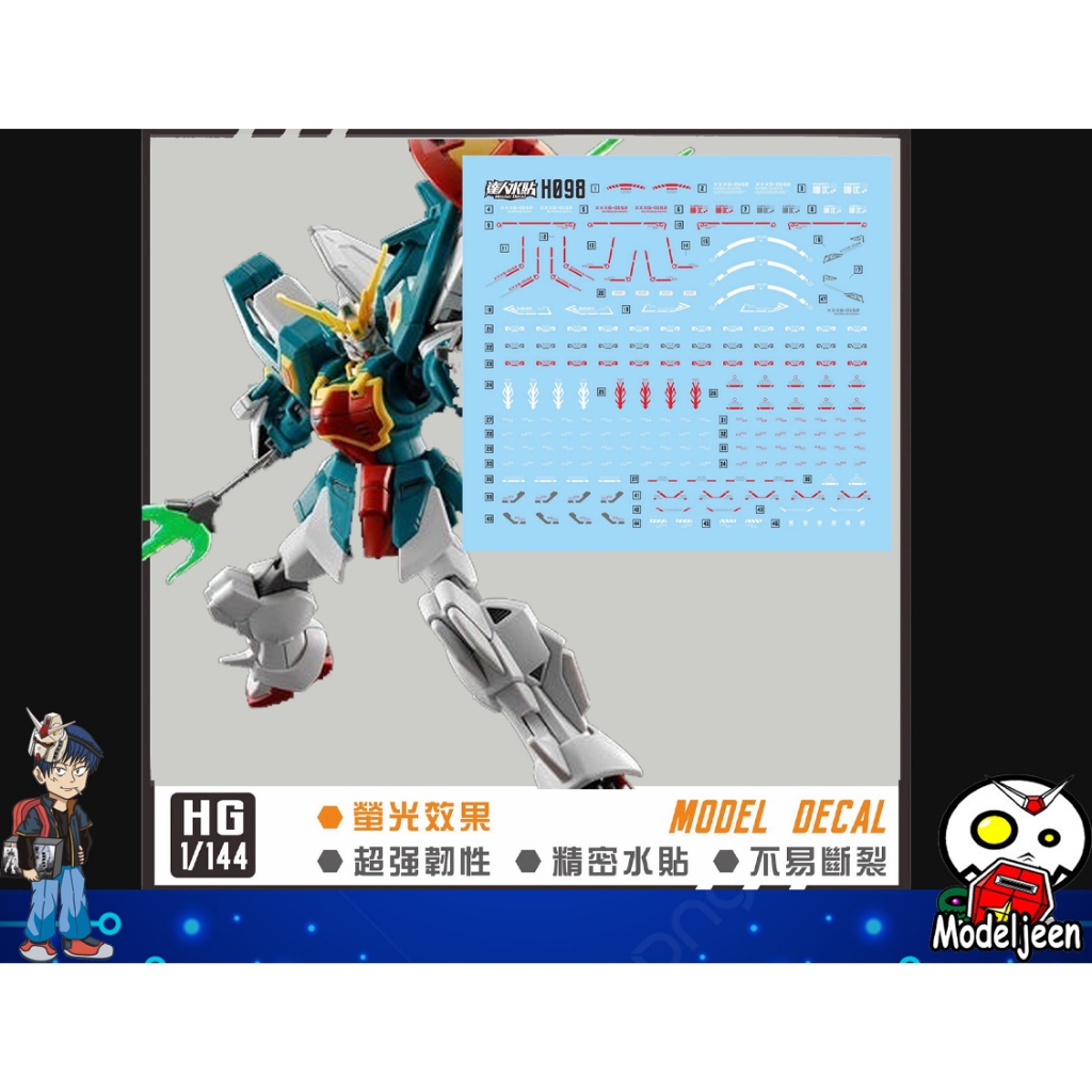 (Master Decal) Water Decal H098 HG1/144 Altron Gundam