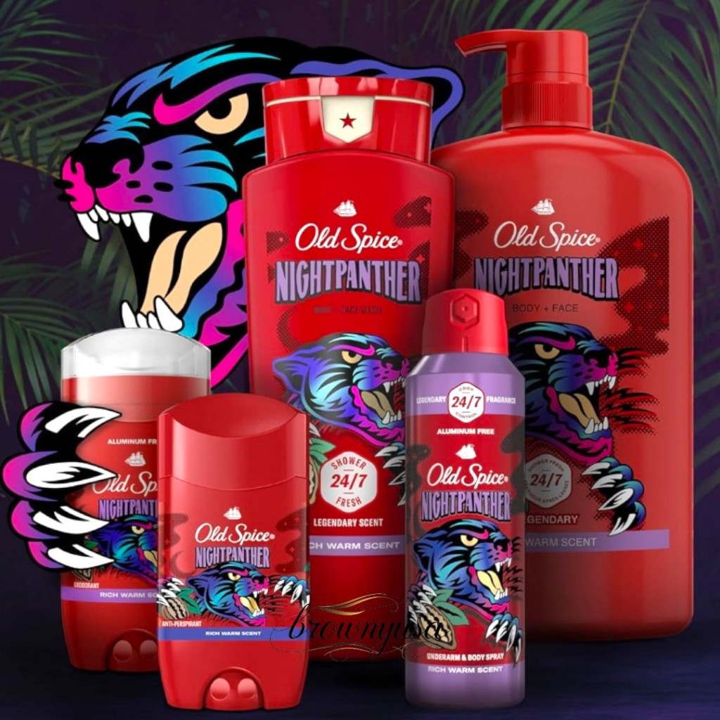 Old Spice Night Panther Roll on หอมช็อคโกแลตผสมเครื่องเทศ หวานนุ่ม น่าค้นหา.