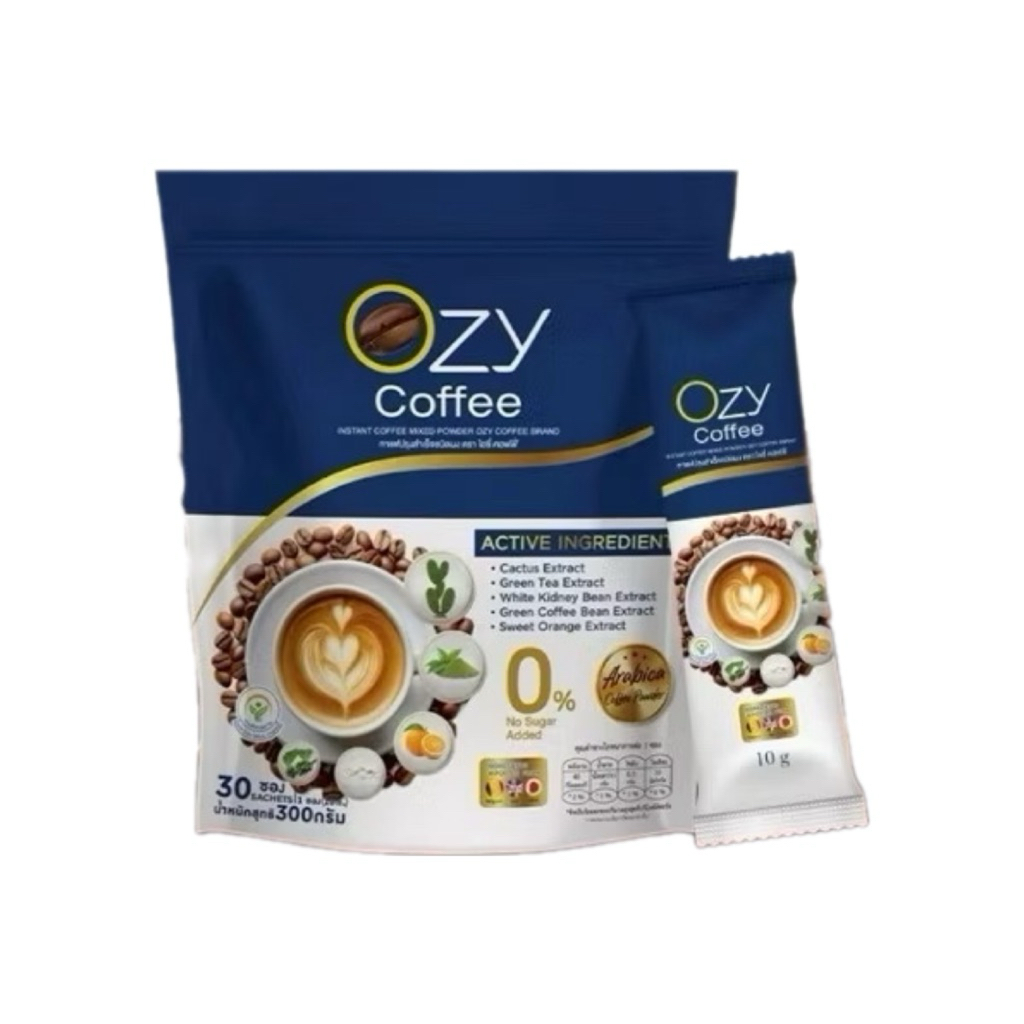กาแฟโอซี่ คอฟฟี่ OZY COFFEE กาแฟ  ไม่มีน้ำตาล ไม่ใช้ครีมเทียมกาแฟ หนิง ปณิตา สารสกัดจากธรรมชาติ