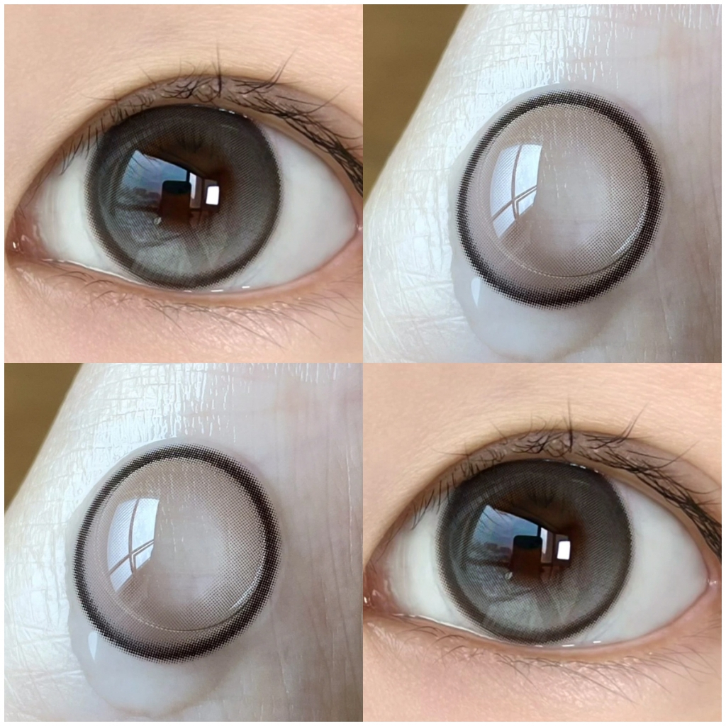 Midroo เลนส์สไตล์ประจำวัน คอนแทคเลนส์สี เลนส์แฟชั่น Butterd Bean Contact Lens-14.2mm