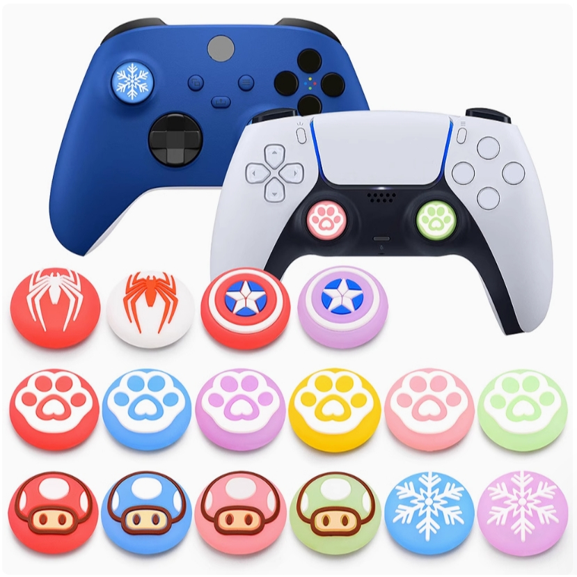 (COD)(1อัน) ซิลิโคนหุ้มปุ่มอนาลอคจอย PS5 /PS4 /PS3 /PS2 /Xbox Series /Xbox /Joy Pro Switch /Grip Cap, Controller
