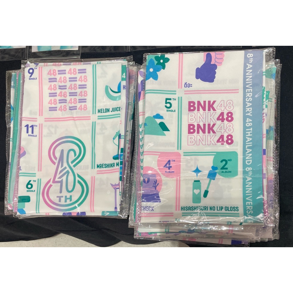 BNK48 CGM48 ผ้าคลุมไหล่ (เฉพาะผ้าอย่างเดียว /ไม่มีรูป) จากงาน 48 expo ครบรอบ 8 ปี SHAWL 48 THAILAND 