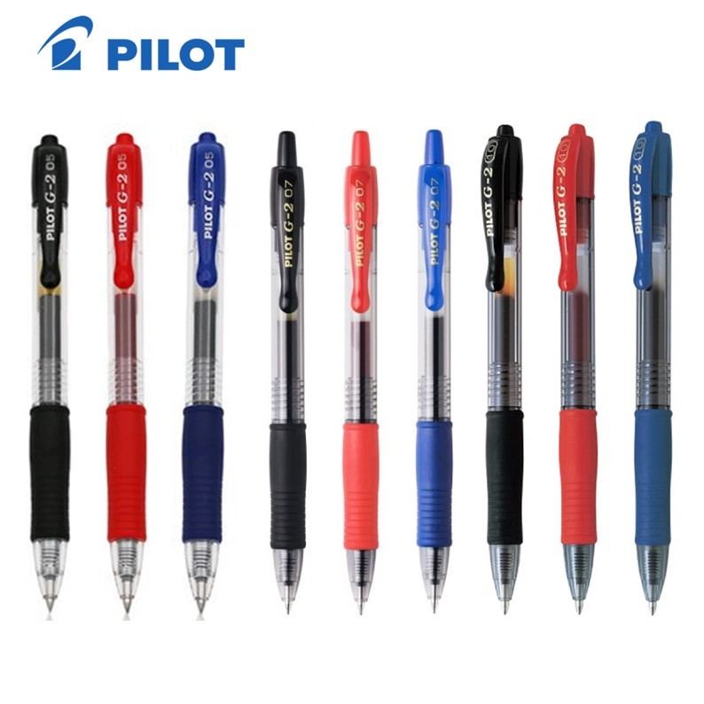 ปากกาเจล PILOT ROLLER BALL G2 ขนาด 0.5mm.,ขนาด 0.7mm.,ขนาด 1.0mm.**ราคาต่อ 1 ด้าม**