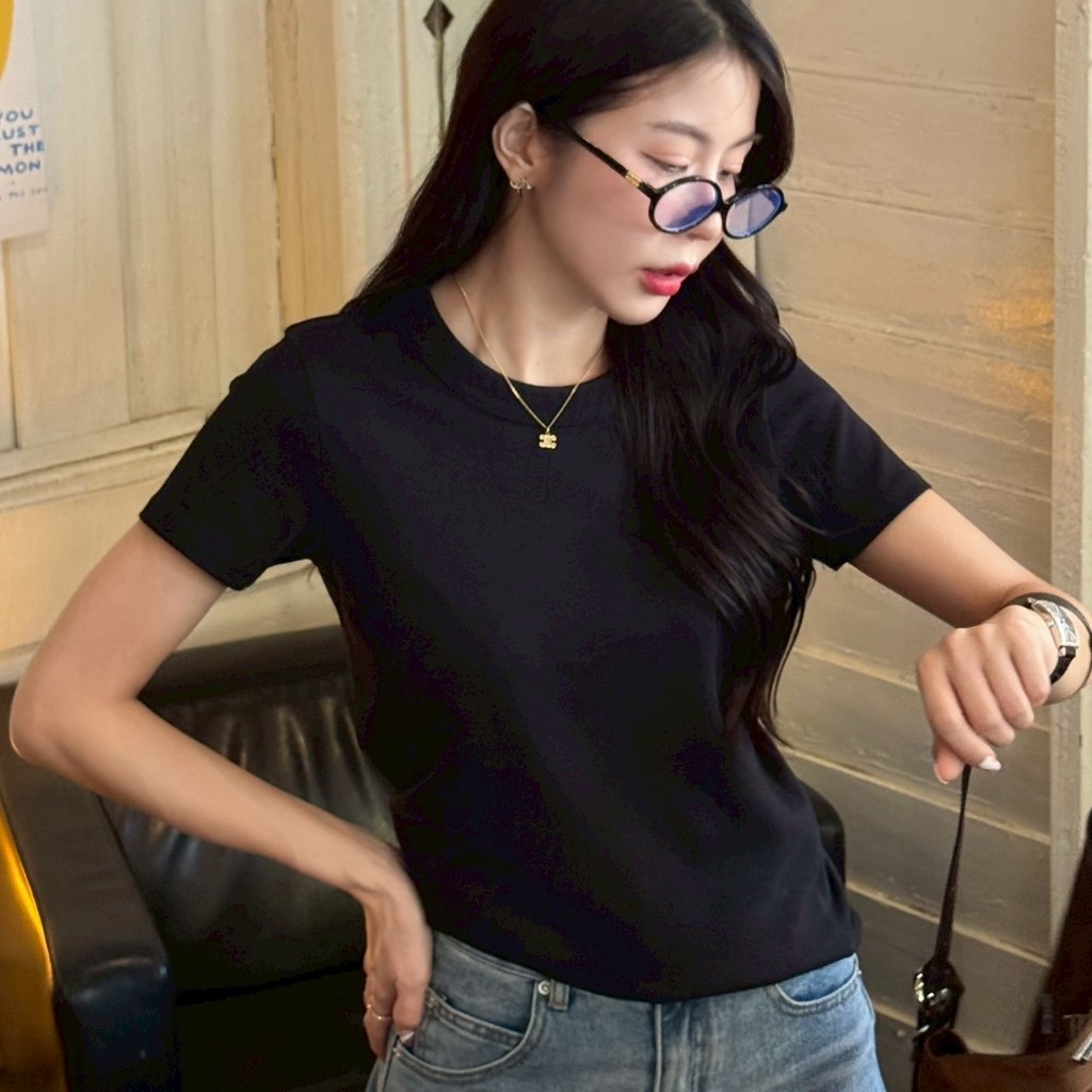 Paloy – PL5290 เสื้อยืดแขนสั้นคอกลม สีพื้น ผ้าคอตตอนเนื้อนุ่ม