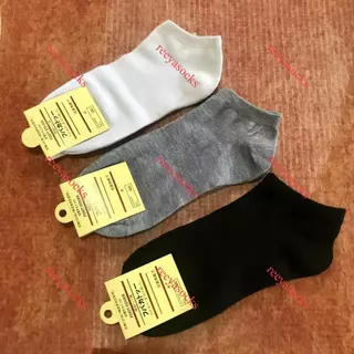 ⚡️ถุงเท้าข้อสั้น ถุงเท้าสีพื้น แพคกิ้งป้ายแขวน🧦ถุงเท้าสไตล์ญี่ปุ่น ⚡️ผ้านิ่ม ขาว ดำ เทา ลาย พร้อมส่งจากไทย reeyasocks