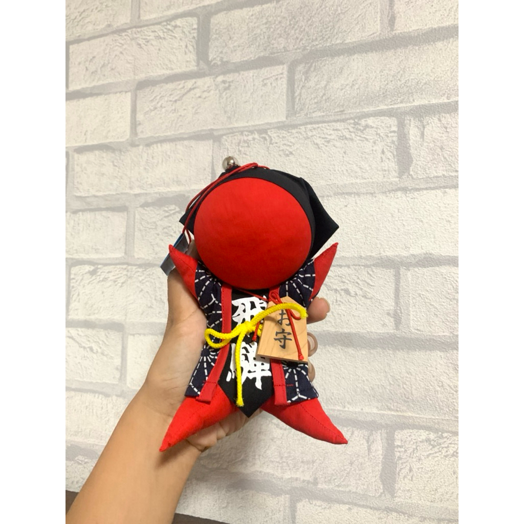 ตุ๊กตานำโชค Sarubobo ซารุโบโบะ งานญี่ปุ่นมือสอง สภาพใหม่มาก ขนาดประมาณ6นิ้ว