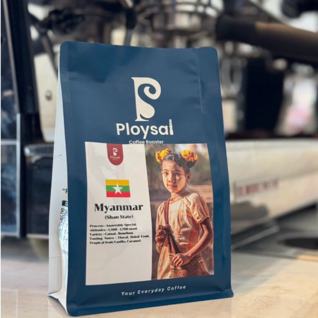 เมล็ดกาแฟพม่า รัฐฉาน Myanmar Anaerobic Natural Specialty