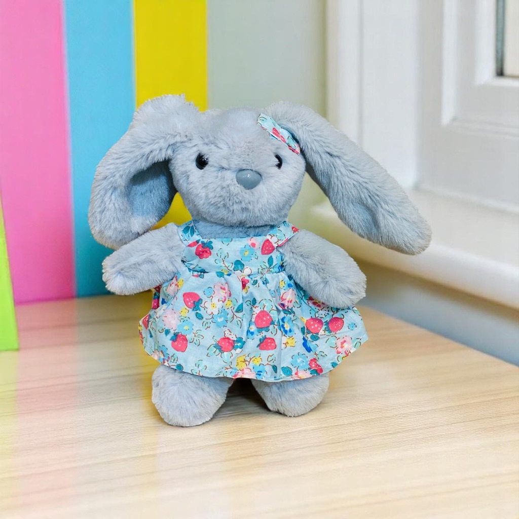 พวงกุญแจกระต่ายสวมชุดเอี้ยมกระโปรงลายดอกไม้ มี 4 สี - รูปที่ 2