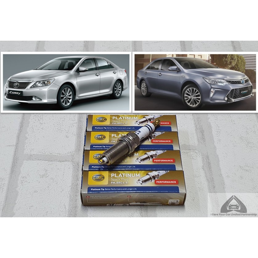 หัวเทียน แพลทตินัม Toyota Camry ACV50 / ACV51 ( 2012 - 2018 ) ชุด 4 หัว : Hella PM8RC-11 / PMJ8RC4-8