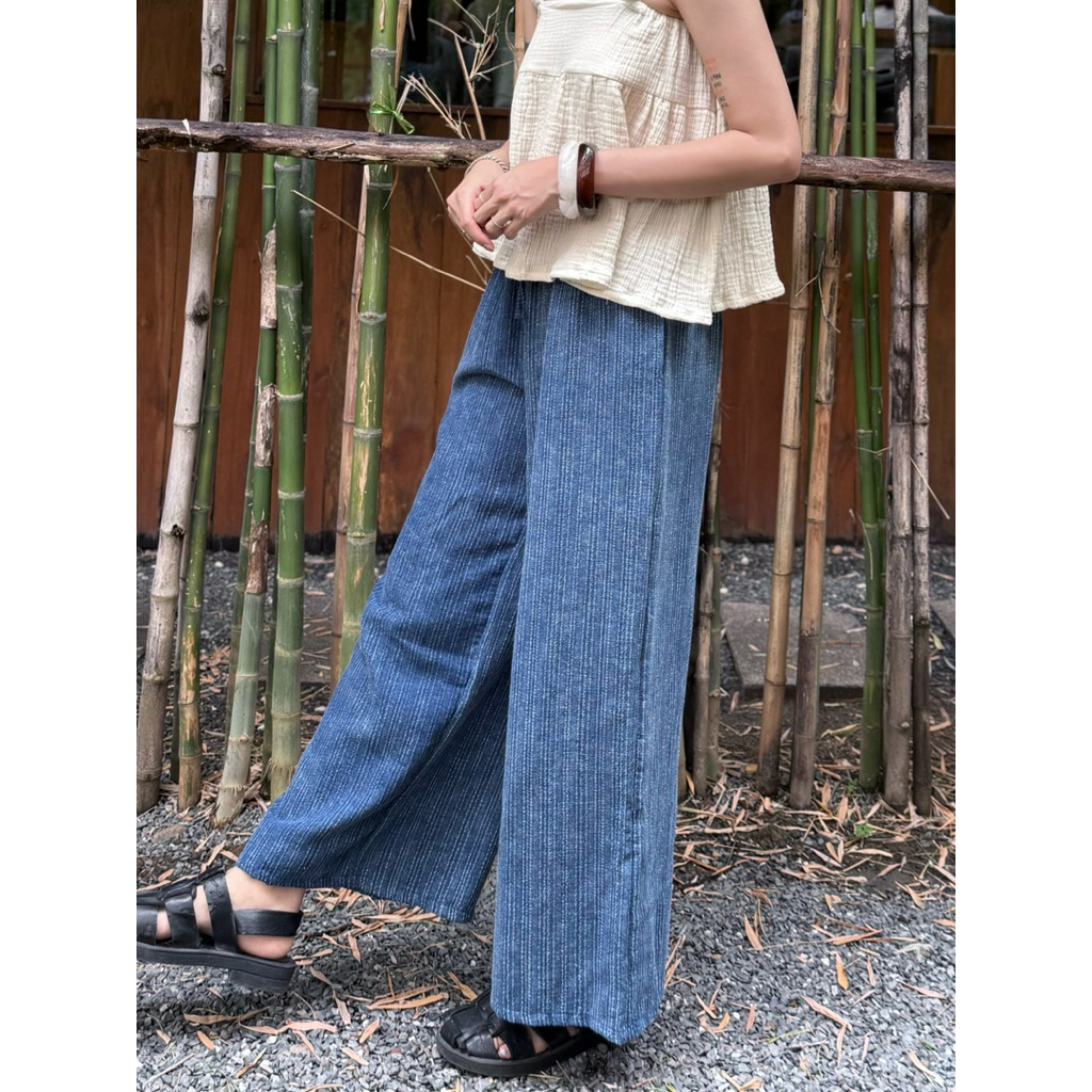 kram stome pant กางเกงผ้าฝ้าย กางเกงผ้าสโตน