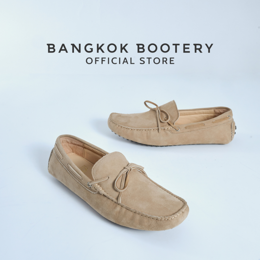 BANGKOK BOOTERY รองเท้าหนัง รุ่น SMC4967 หนังกลับ Lamb Suede leather with Shoelace