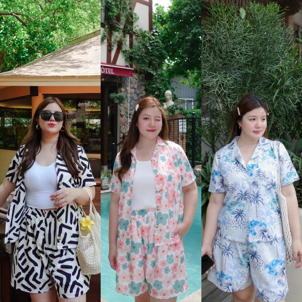 ( อกถึง 50") Cora Set ชุดเซต เดรสสาวอวบ ชุดสาวอวบ