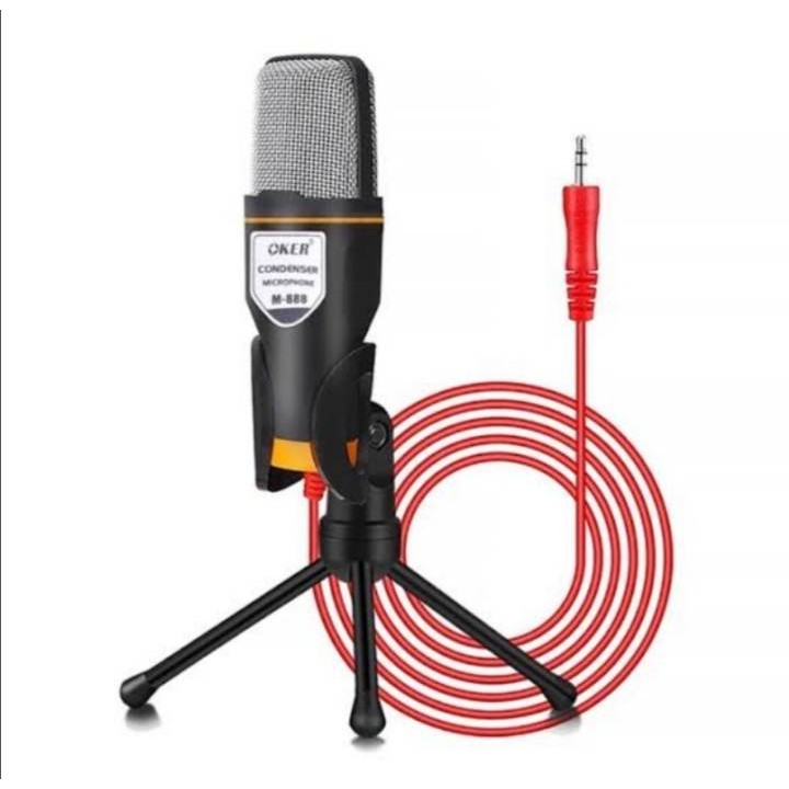 OKER Microphone Condenser M-888 ไมโครโฟน ไมค์คอนเดนเซอร์ Mic คอมพิวเตอร์