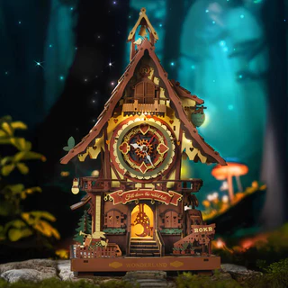 ส่งด่วน กทม. ⏰ ใหม่ นาฬิกาคุกคู ประกอบเอง DIY Cuckoo Clock ของเล่น ของขวัญ ของแต่งบ้าน ROKR LC901C