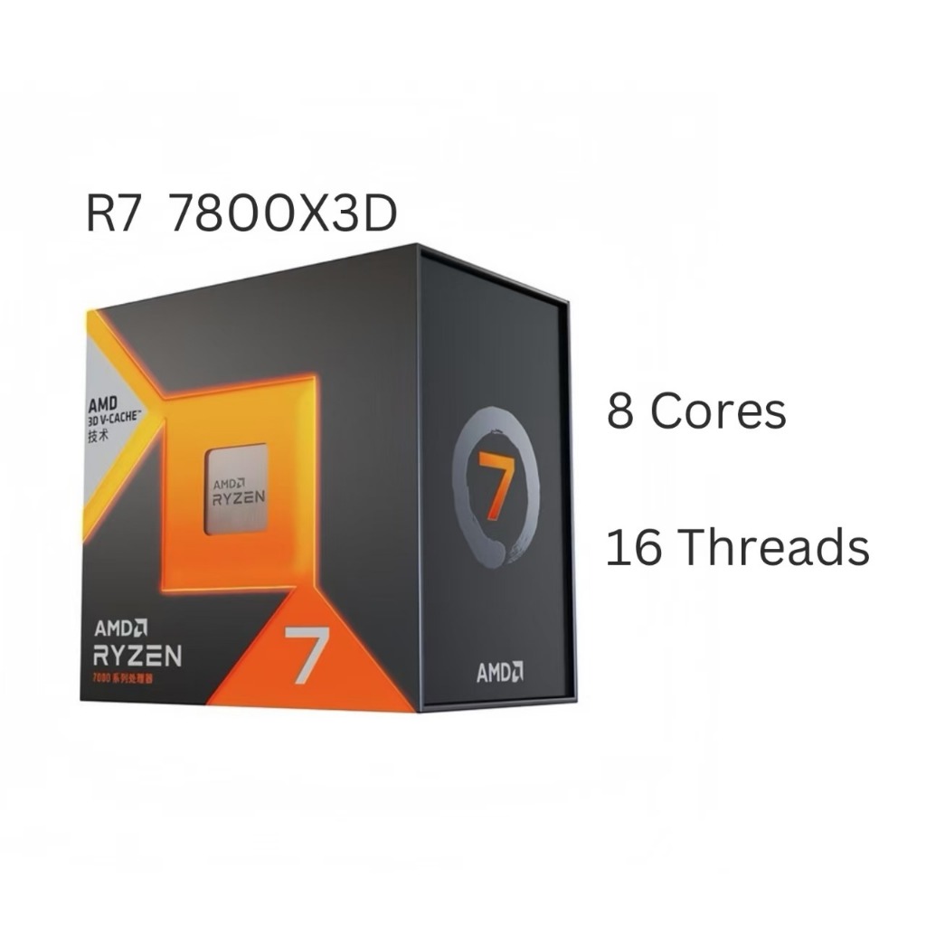 AMD RYZEN 7 7800X3D (AMD SOCKET AM5)                                 (สินค้ามือ 1) มีของในไทยพร้อมส่