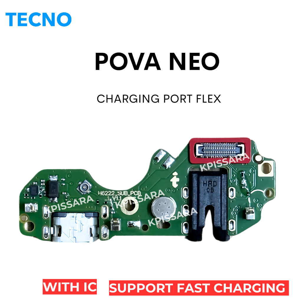 ชุดบอร์ดชาร์จ สำหรับ tecno POVA NEO ตูดชาร์จ ก้นชาร์จ แพรไมค์ แพรสมอ สำหรับ POVA NEO