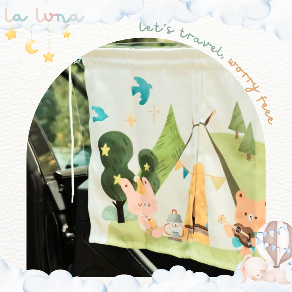 [New in Jun] – La Luna x July Moly ผ้ากันแดดเด็กในรถ 2 ขั้น มีผ้า Blackout ราคา ถูกที่สุด ดีลบีเคเค แกลเลอรีภาพที่ 6