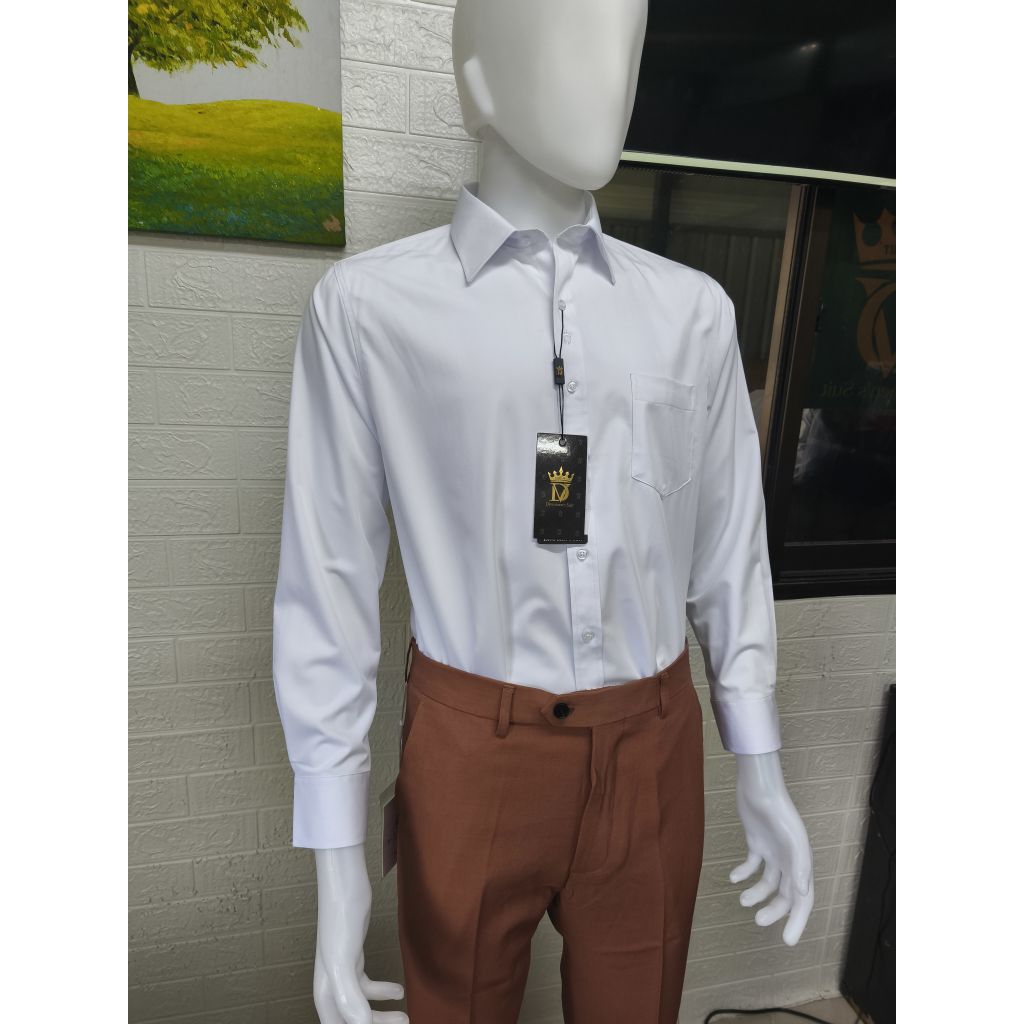 Divo Spendex Shirt เสื้อเชิ๊ตเกรดพรีเมี่ยม แบรนด์ดิโว่  ผ้าโพลีผสมสเปนเด็กซ์ ผ้าหนายืดหยุ่นได้ดี ลื่นมีน้ำหนัก