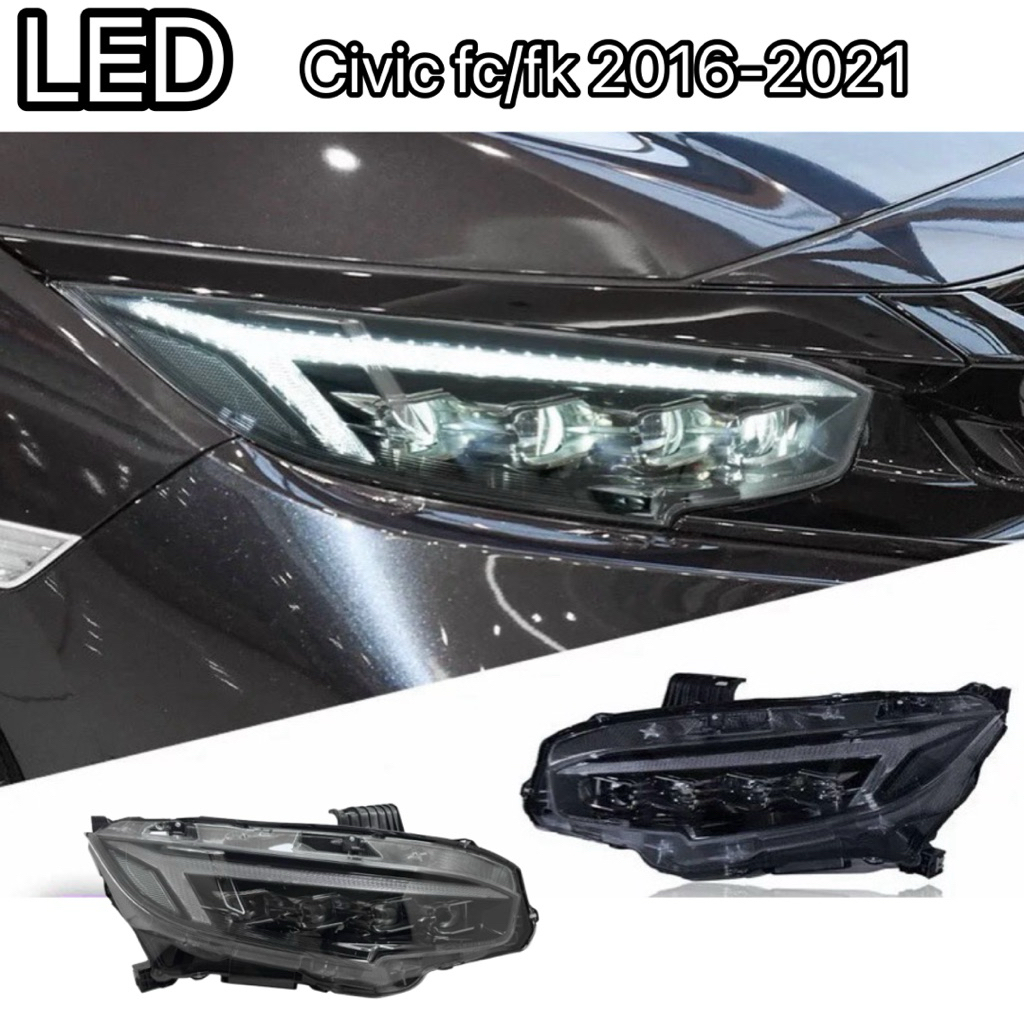 ไฟหน้าLED Civic FC/FK 2016-2021