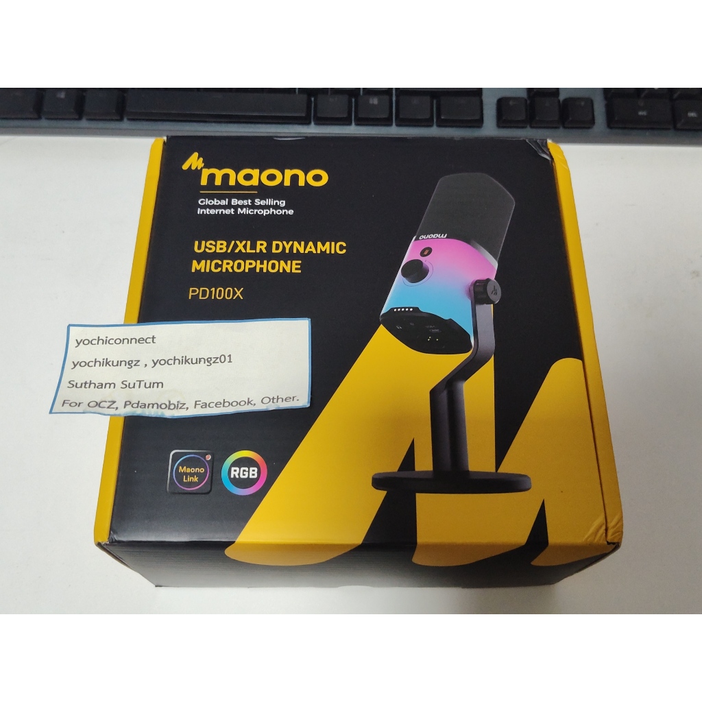 [มือสอง] Maono PD100X White (Dynamic Microphone)