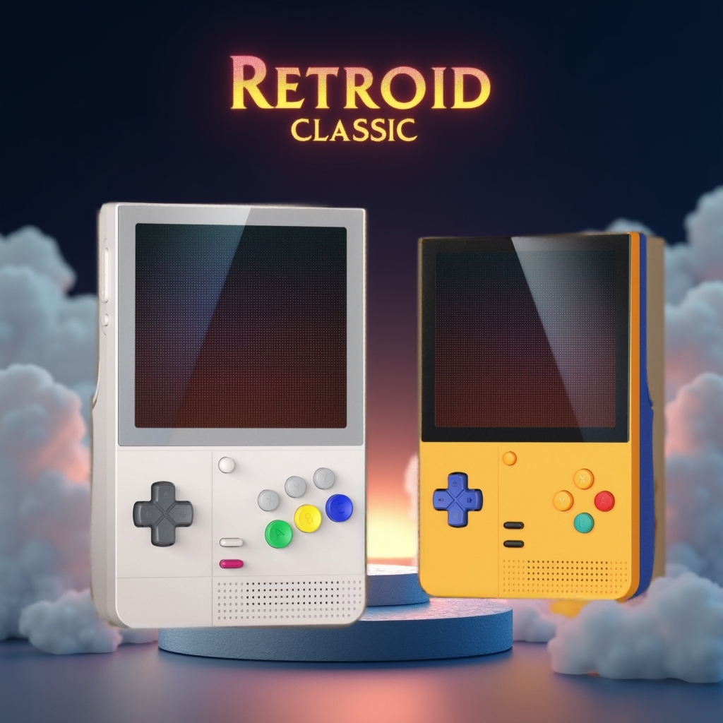 Retroid Pocket Classic Handheld  เครื่องเกมพกพาย้อนยุค Android 14  จอ AMOLED 3.92 พร้อมเล่นเกมคลาสสิก