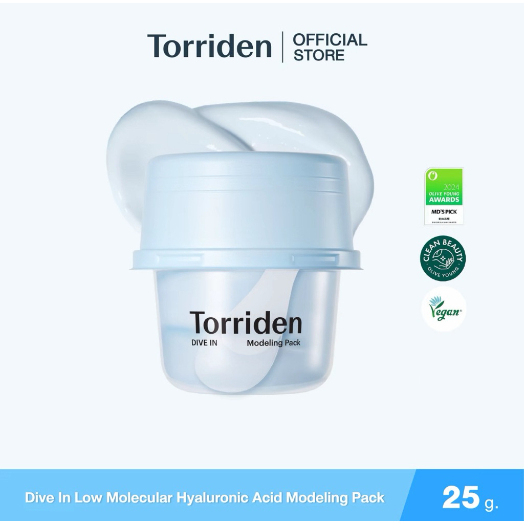 Torriden Dive In Modeling Pack (25g) - ทอร์ริเดน มาสก์หน้า ชนิดลอกออก ให้ความชุ่มชื้นอย่างล้ำลึก