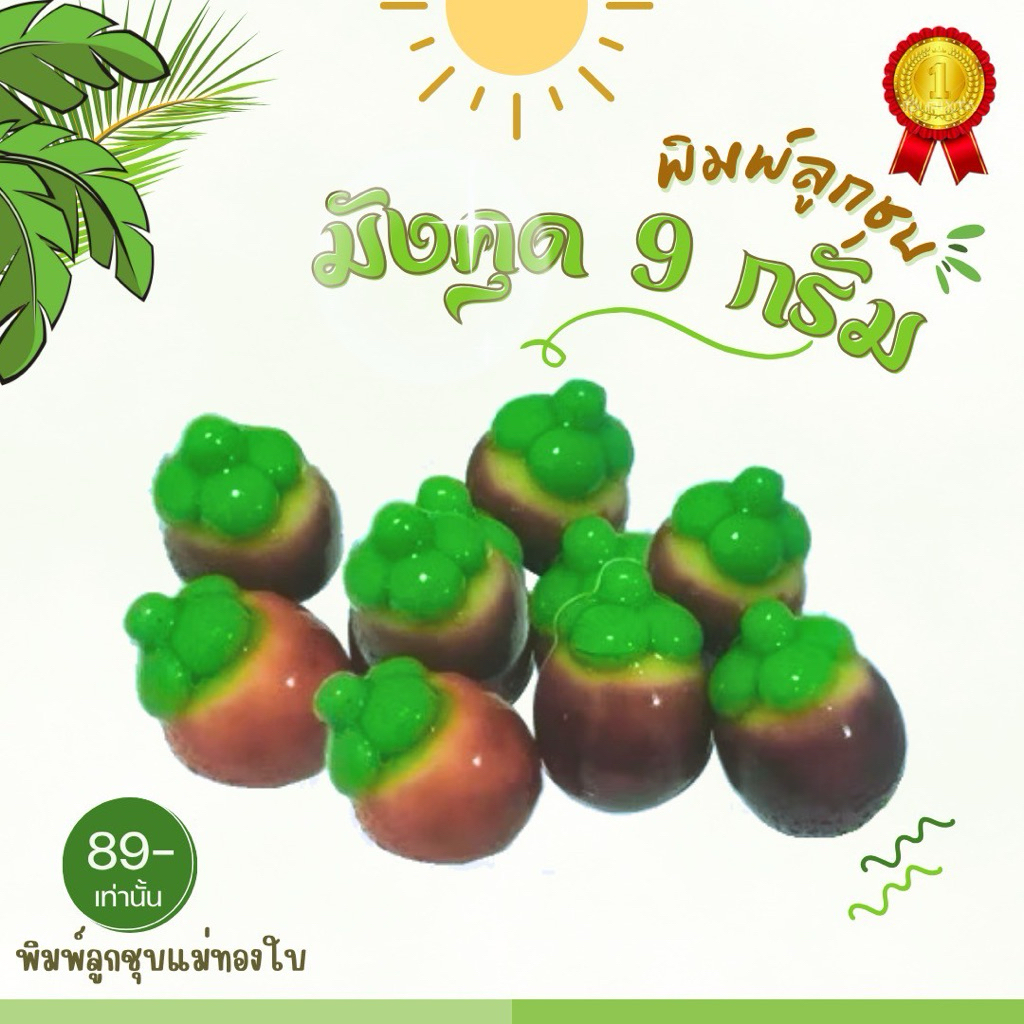 พิมพ์ลูกชุบมังคุด 9กรัม FoodGrade 100%