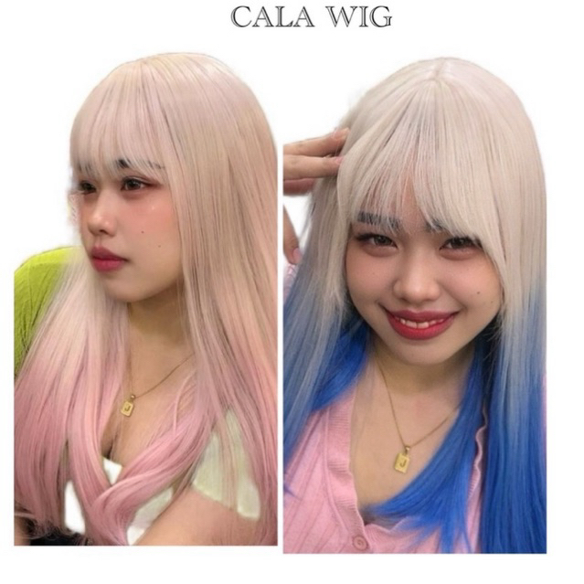 วิกผมสีตรงยาวคอสเพส calawigs🔥ฟ้าใสวิกผม❤️วิกผมเกาหลีสินค้าสวยตามภาพ100%