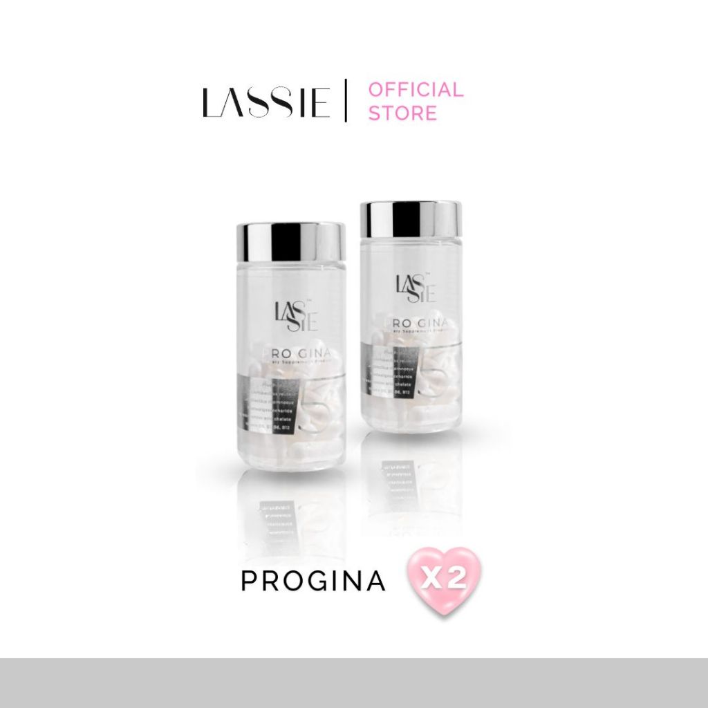 LASSIE Progina 2 กระปุก โพรไบโอติกส์ 2 สายพันธุ์เฉพาะทนกรดทนน้ำดีด้วยEncap แคปซูลพิเศษแตกตัวที่ลำไส้ ของแท้100%