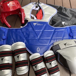 ชุดเกราะเทควันโด WORLD คนเตะทั้งชุด คุณภาพเยี่ยม👍 หมวก สนับแขนขา ชุดป้องกัน Taekwondo Chest Head Gear Protector Sets