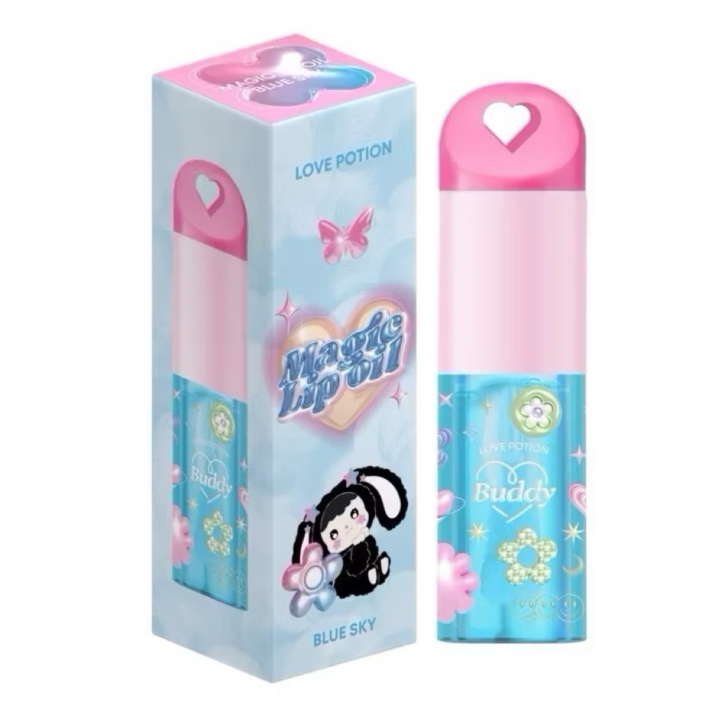 (ใช้โค้ดส่วนลด 20% ลดเพิ่มได้) ลิปออยล์เลิฟโพชั่น ลิปออยซ้อการ์ด Magic Lip Oil Lovepotion Buddy ขนาด